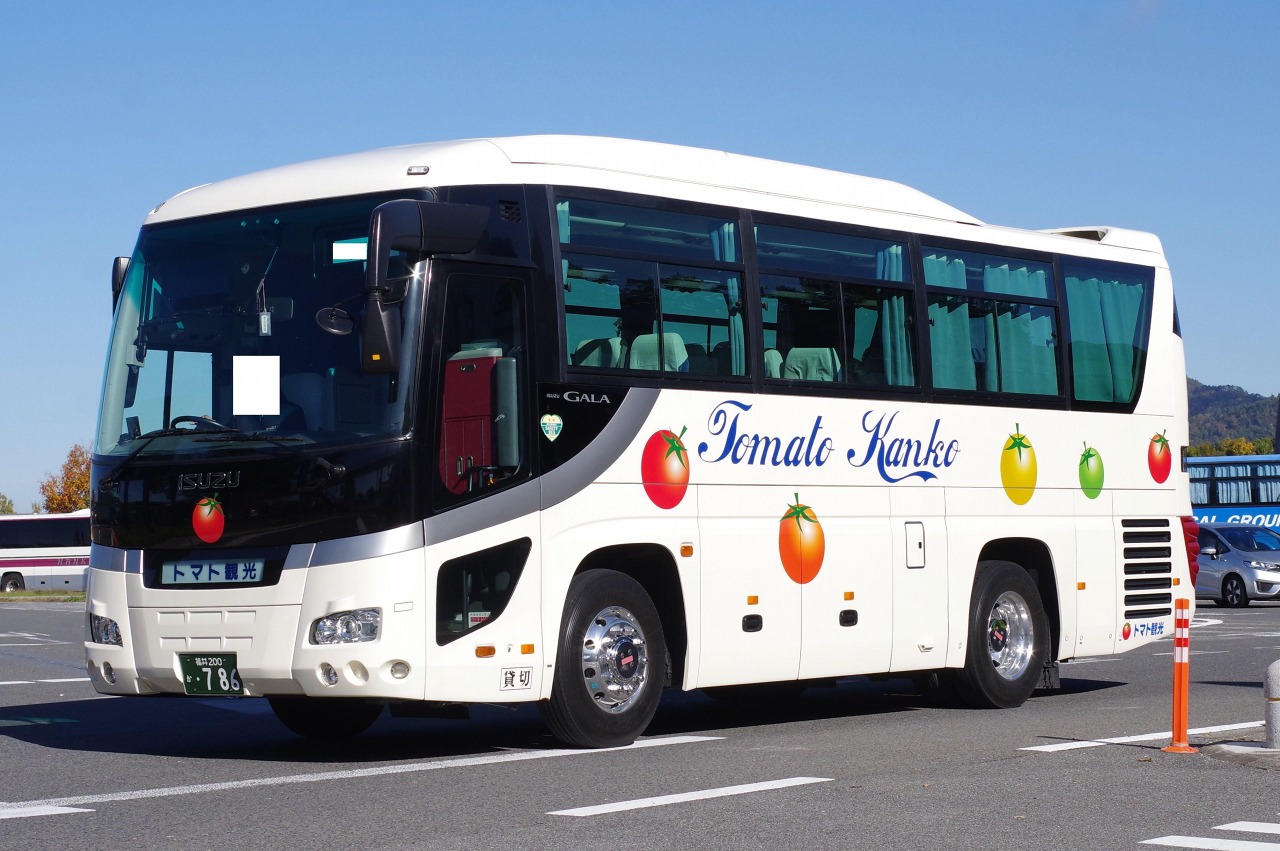 いすゞ・ガーラRU系(トマト観光・福井200か786) : 近江発､まりーんの道