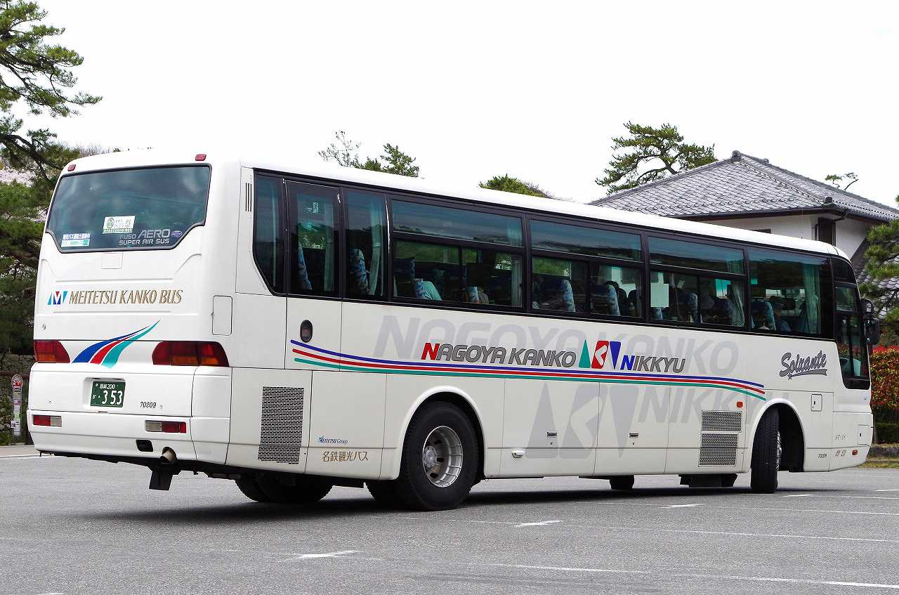 三菱ふそう・エアロバスMS8系(名鉄観光バス70209・岡崎200か353