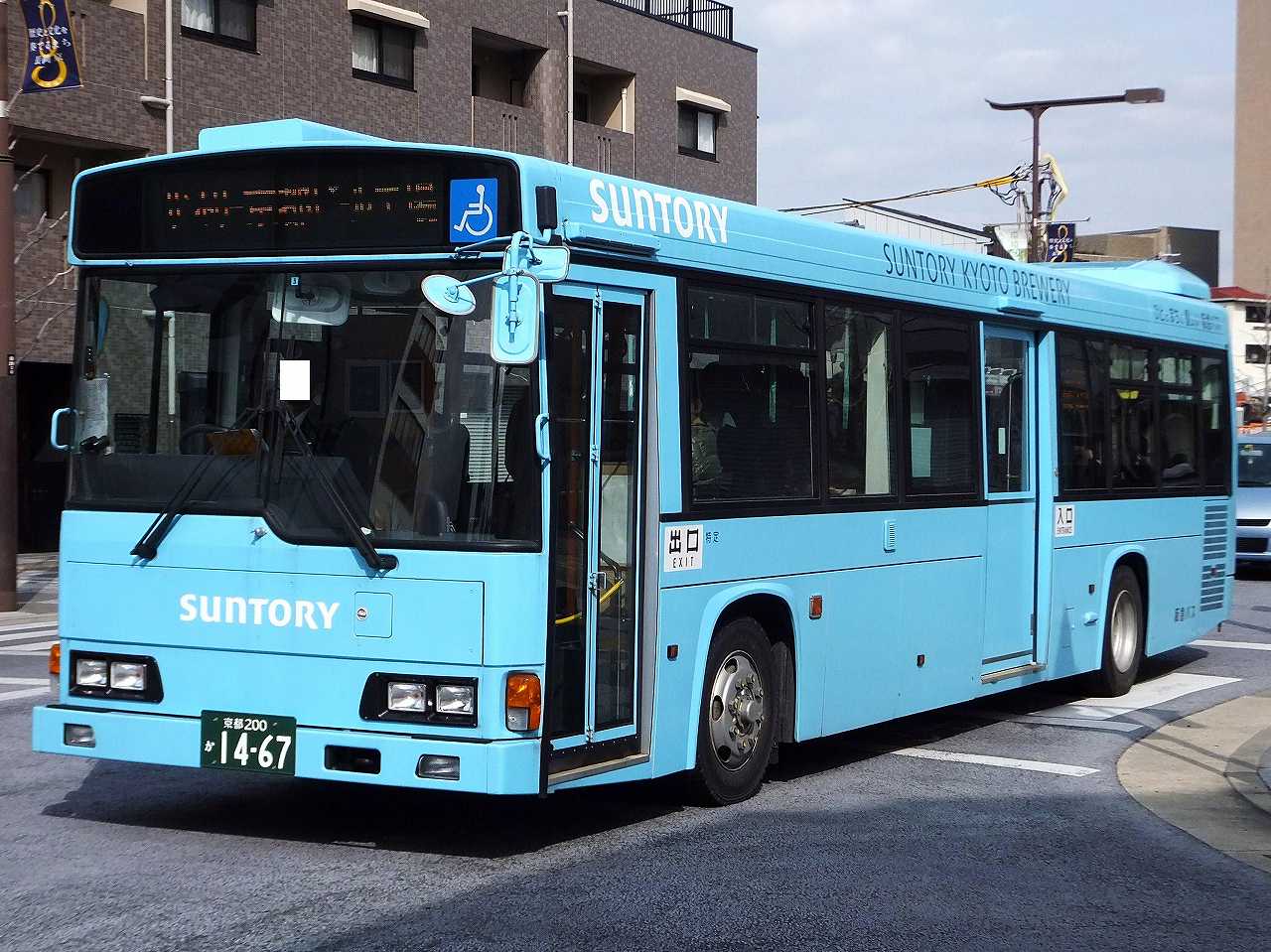 日野・レインボーHR系(阪急バス261・京都200か1467) : 近江発､まりーん
