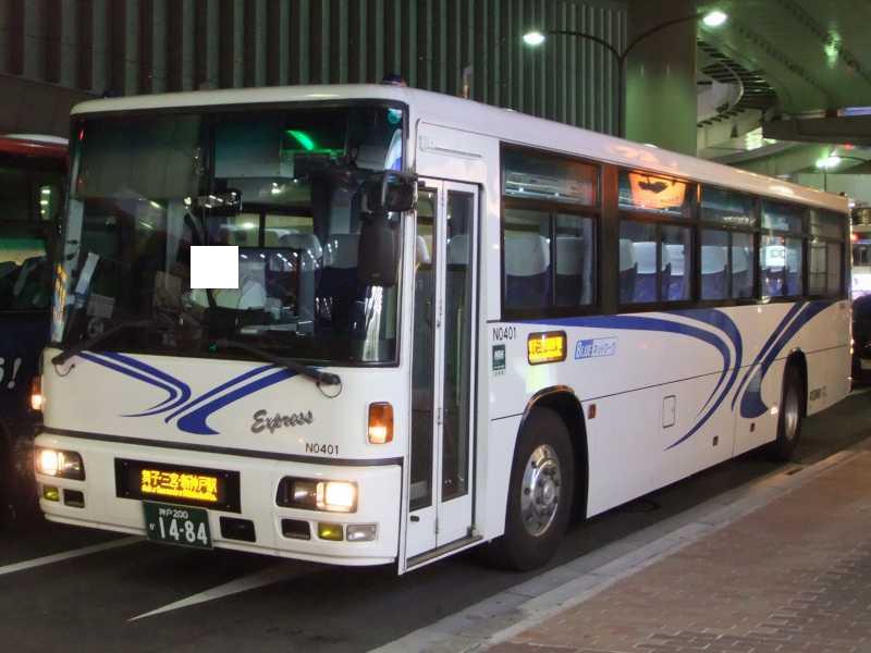 バス 関西では少数派のE型路線車(本四海峡バスN0401・神戸200か1484) : 近江