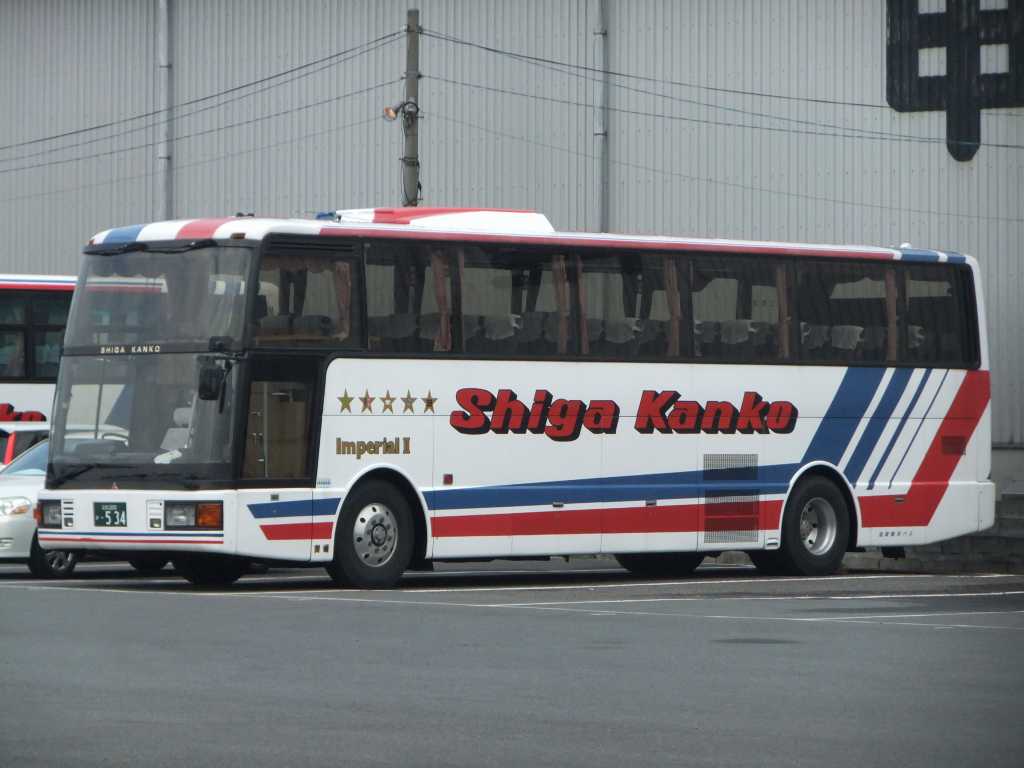 三菱ふそう・エアロクィーンK(滋賀観光バス・滋賀200か534) : 近江発
