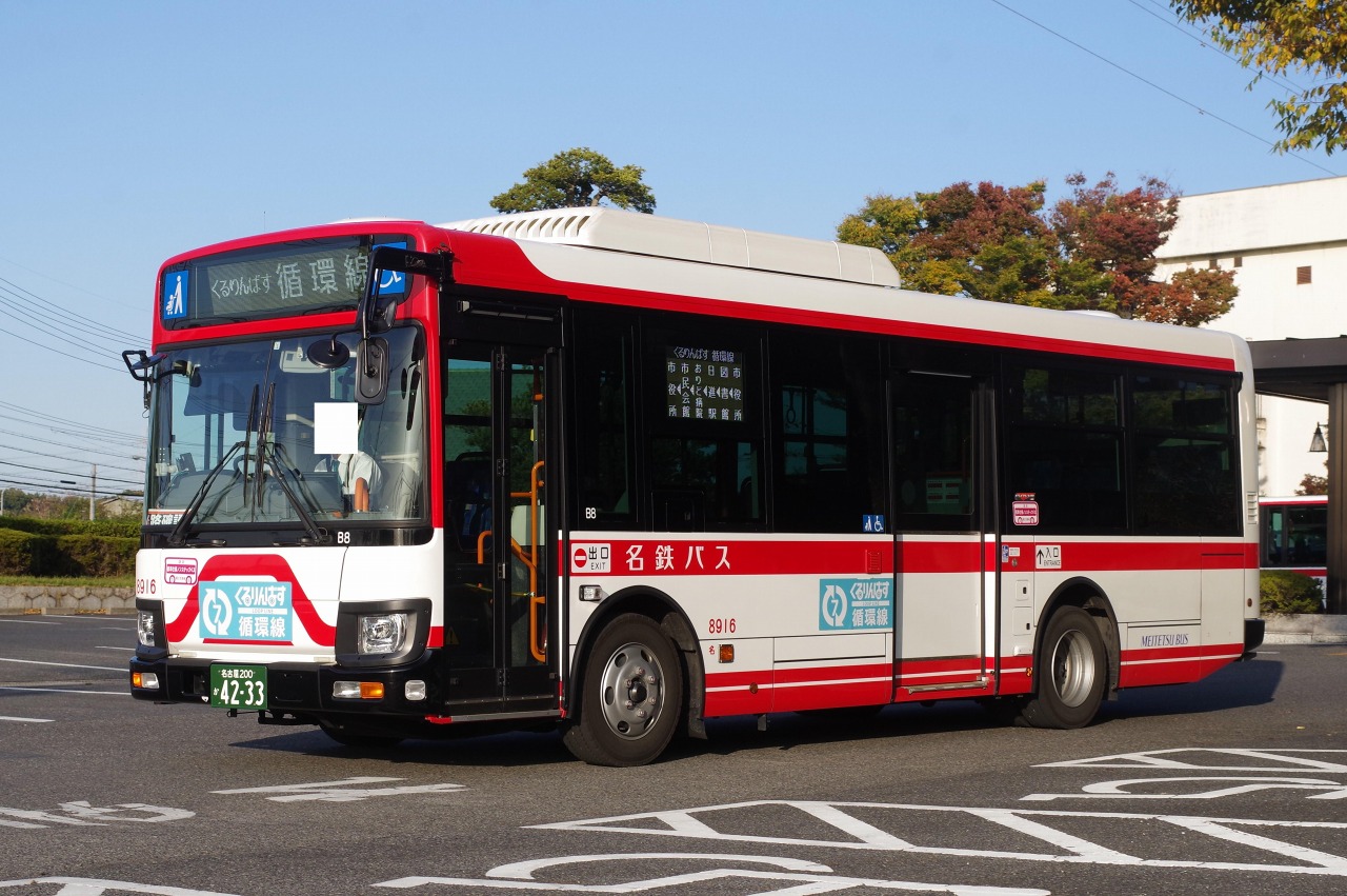 日産バス 日野・レインボーKR290系(名鉄バス8916・名古屋200か4233) : 近江発､ま