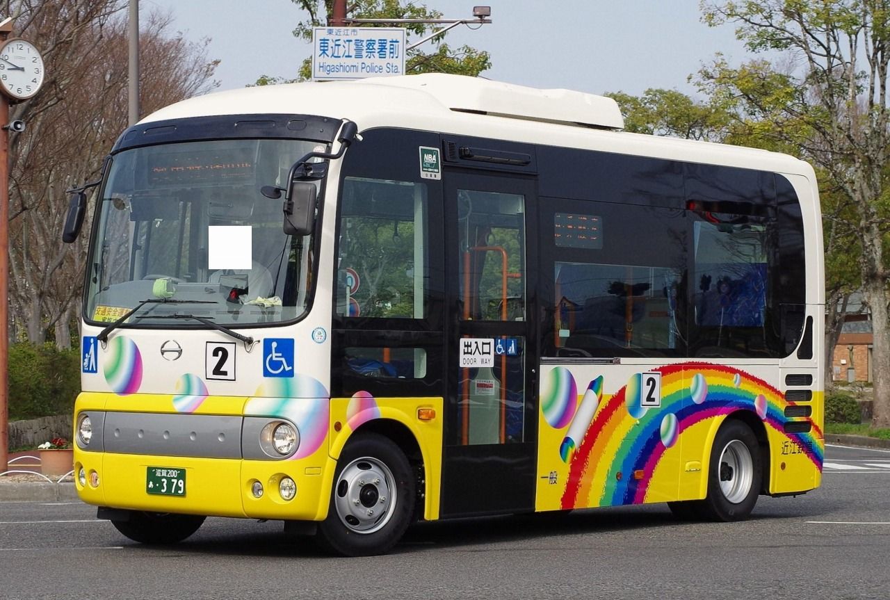 日野・2代目ポンチョ(近江鉄道・滋賀200あ379) : 近江発､まりーんの道