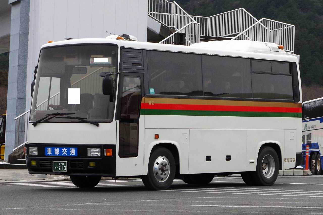 日野 レインボーch系 東部交通 三重0あ213 近江発 まりーんの道が続く限り