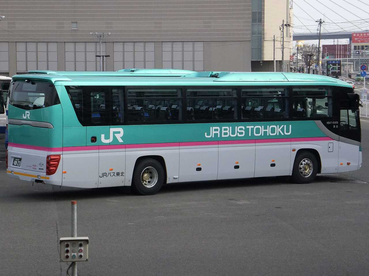 日野・セレガRU1E系(ジェイアールバス東北H647-10407・青森230い8823