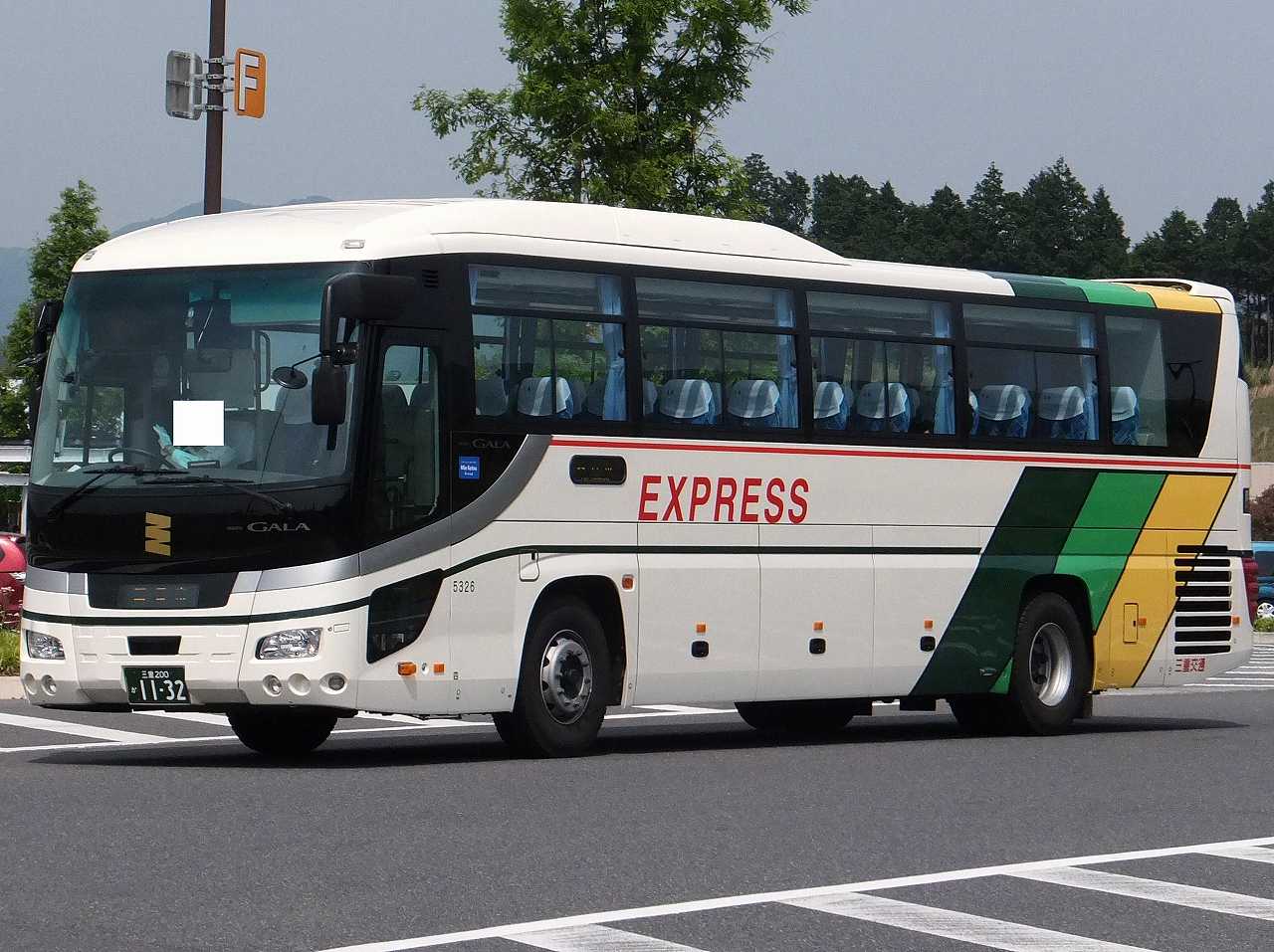 いすゞ　ガーラ　GALA 三重交通　super grand 三重交通 いすゞガーラHD 5325号車 高速 希望ヶ丘行き 久しぶり