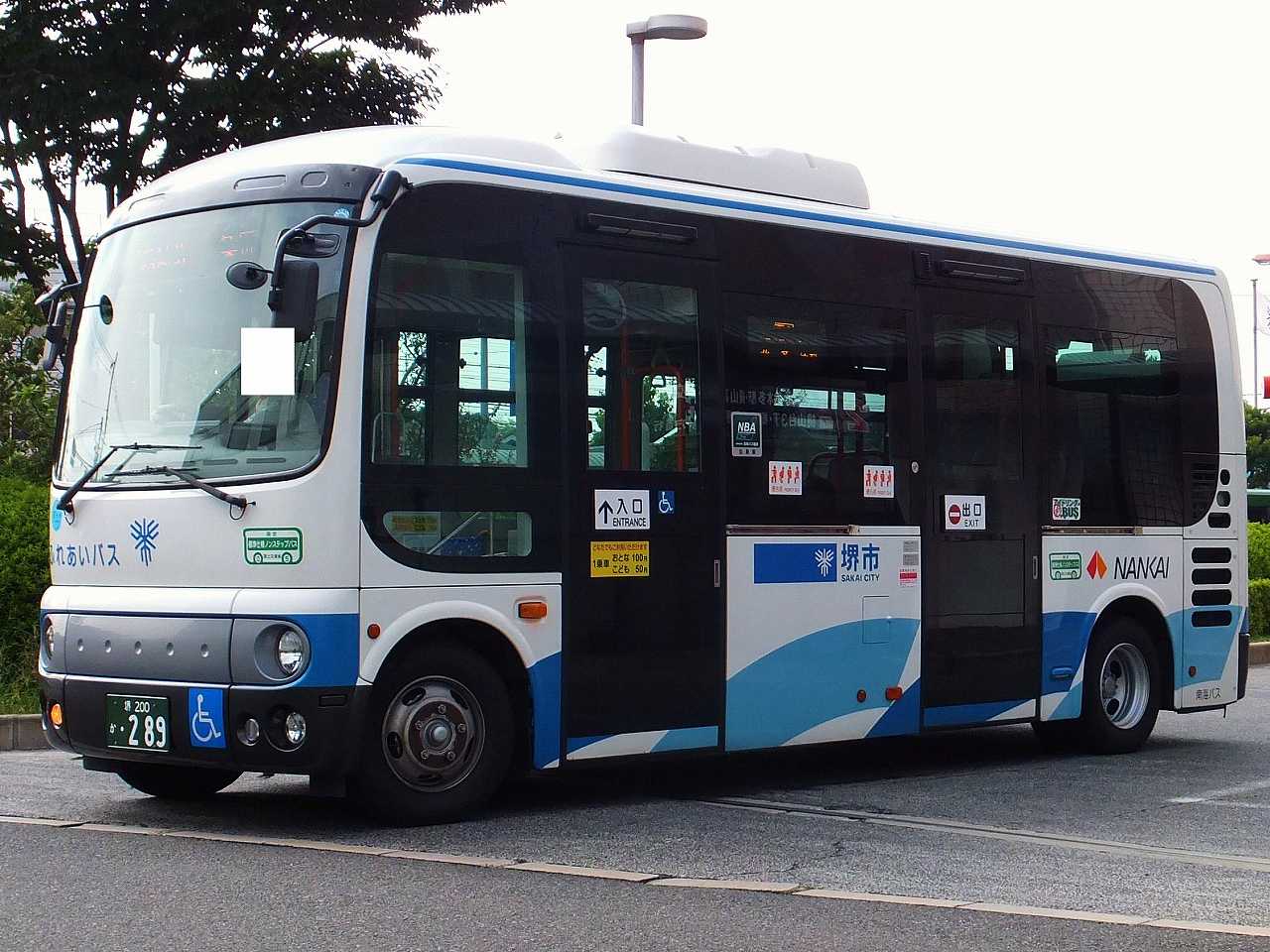 日野・2代目ポンチョ(南海バス・堺200か289) : 近江発､まりーんの道が
