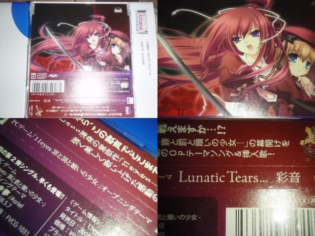 ゲームの11eyesの主題歌の Lunatic Tears は隠れ名曲 小林ペイントのブログへようこそ 福島県 中島村