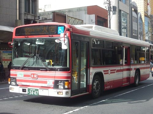 京阪バス全体で希少な05ns認定車両 まぁ くんの乗り物情報日記