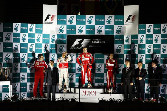 ルイス・ハミルトン、フェルナンド・アロンソ、フェリペ・マッサ
