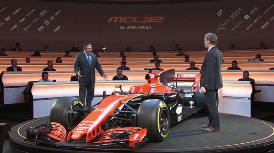 マクラーレン・ホンダMCL32、2017年F1マシン、ザク・ブラウン