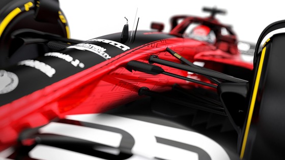 2021年F1マシンのイラスト