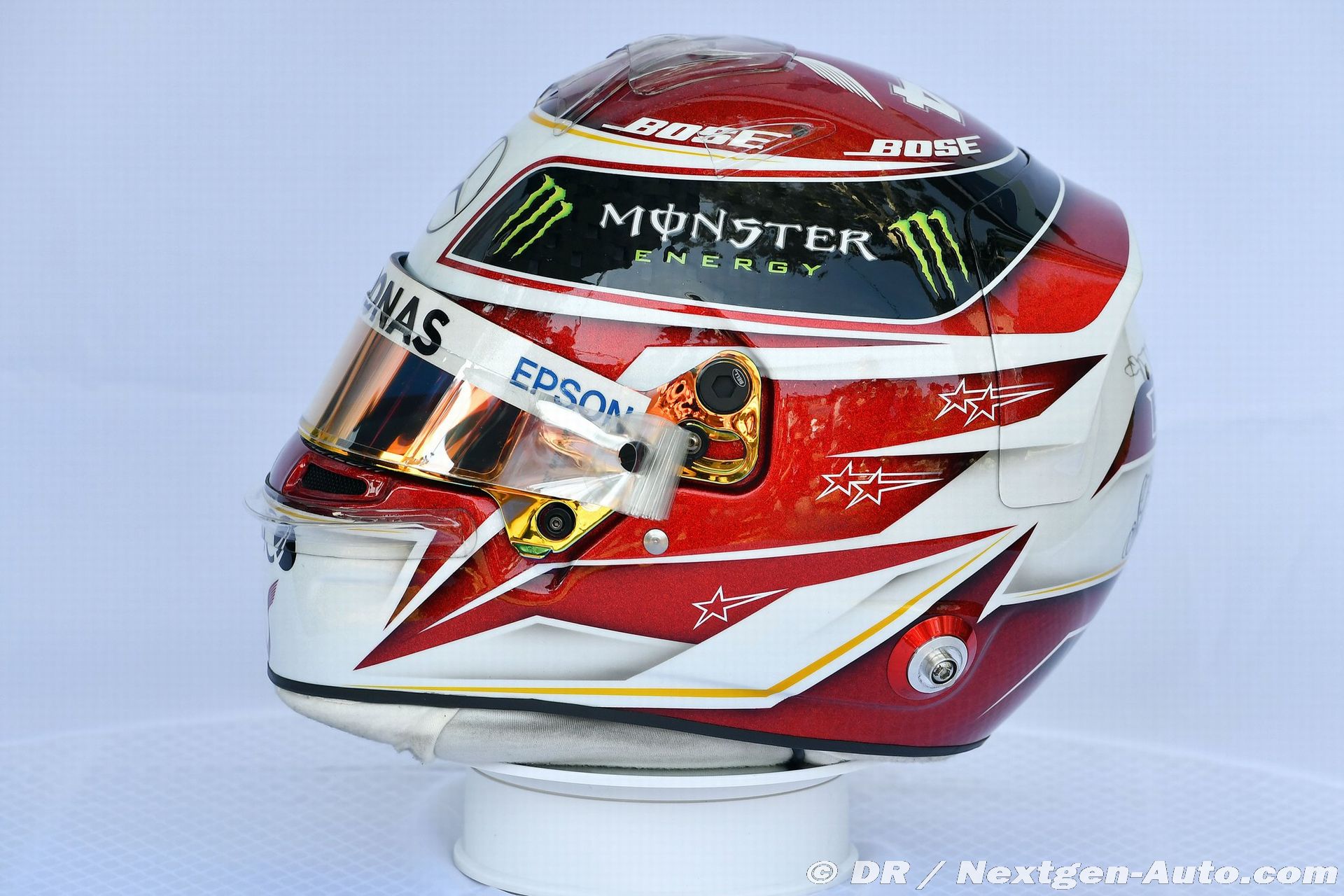 ルイス・ハミルトン ヘルメット写真 レーシングスーツ写真：2019年F1