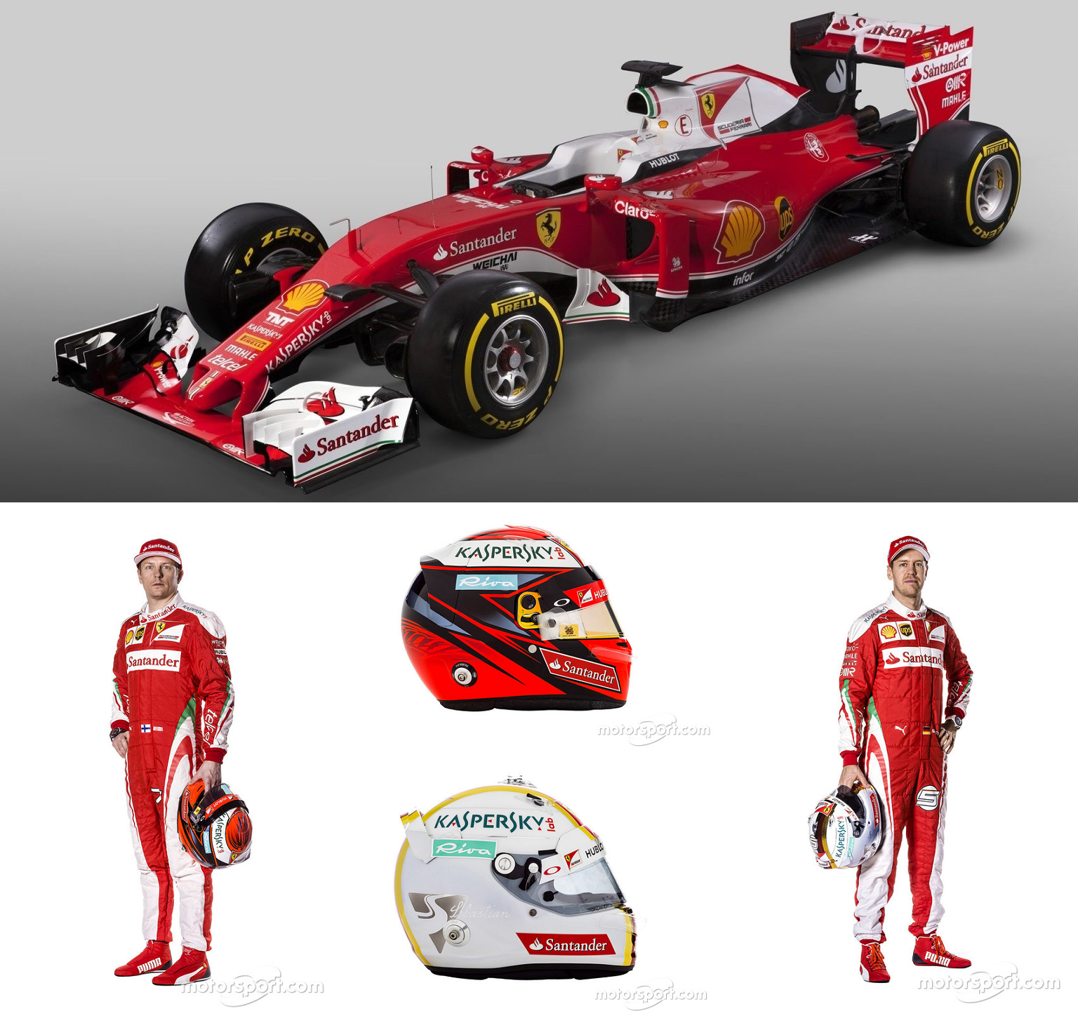 フェラーリSF16-Hの詳細写真12枚: F1レーシングスーツと フェラーリSF16-Hの詳細写真12枚: F1レーシングスーツと