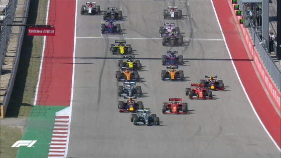 2019年F1アメリカGPスタート