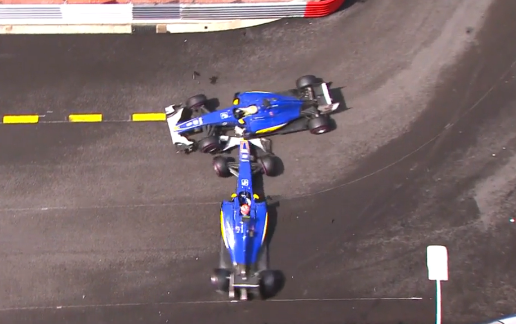 F1モナコgp動画 ザウバー同士で衝突 F1通信 F1モナコgp動画 ザウバー同士で衝突 F1通信