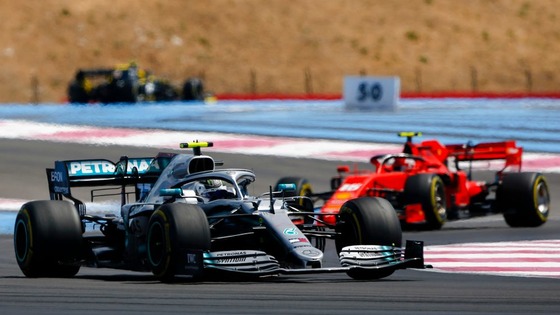 ルイス・ハミルトン(メルセデス)、シャルル・ルクレール(フェラーリ)2019年F1フランスGP