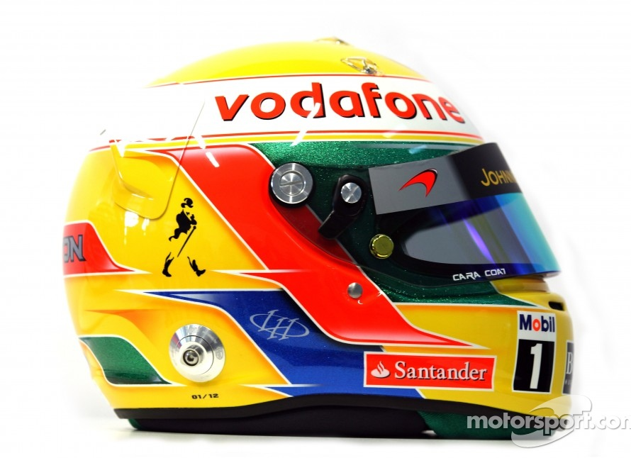 ルイス・ハミルトン(マクラーレン): 2012年F1ヘルメット写真 ルイス・ハミルトン(マクラーレン): 2012年F1ヘルメット写真