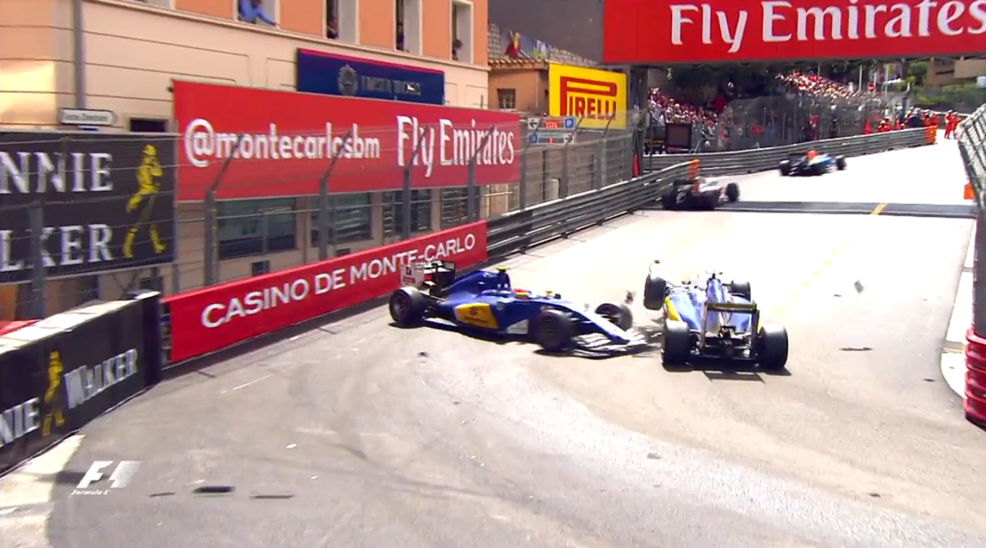 F1モナコgp動画 ザウバー同士で衝突 F1通信 F1モナコgp動画 ザウバー同士で衝突 F1通信