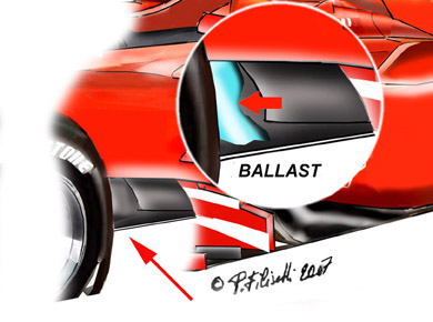 フェラーリF2007：バラストの変更 （中国GP） : F1通信