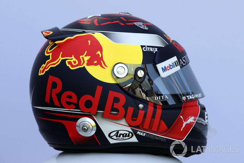 マックス・フェルスタッペン ヘルメット写真：2018年F1 : F1通信