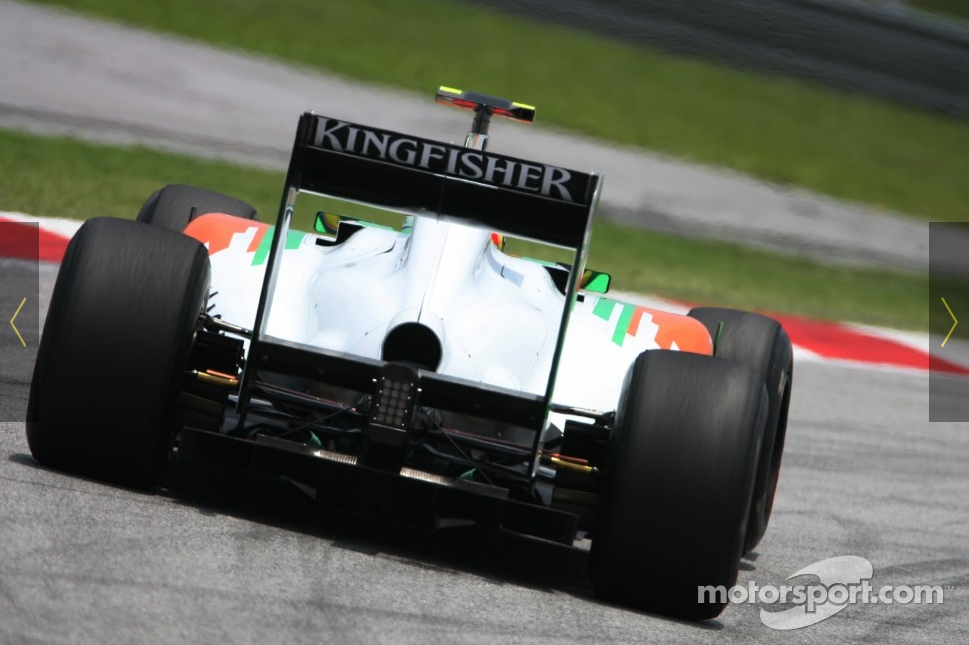 フォース・インディアVJM04 走行写真: F1中国GP 2011年4月 : F1通信 フォース・インディアVJM04 走行写真: F1中国GP 2011年4月 : F1通信