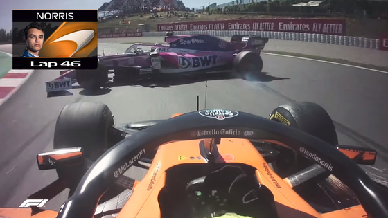 ノリスとストロール、クラッシュ:2019年F1スペインGP