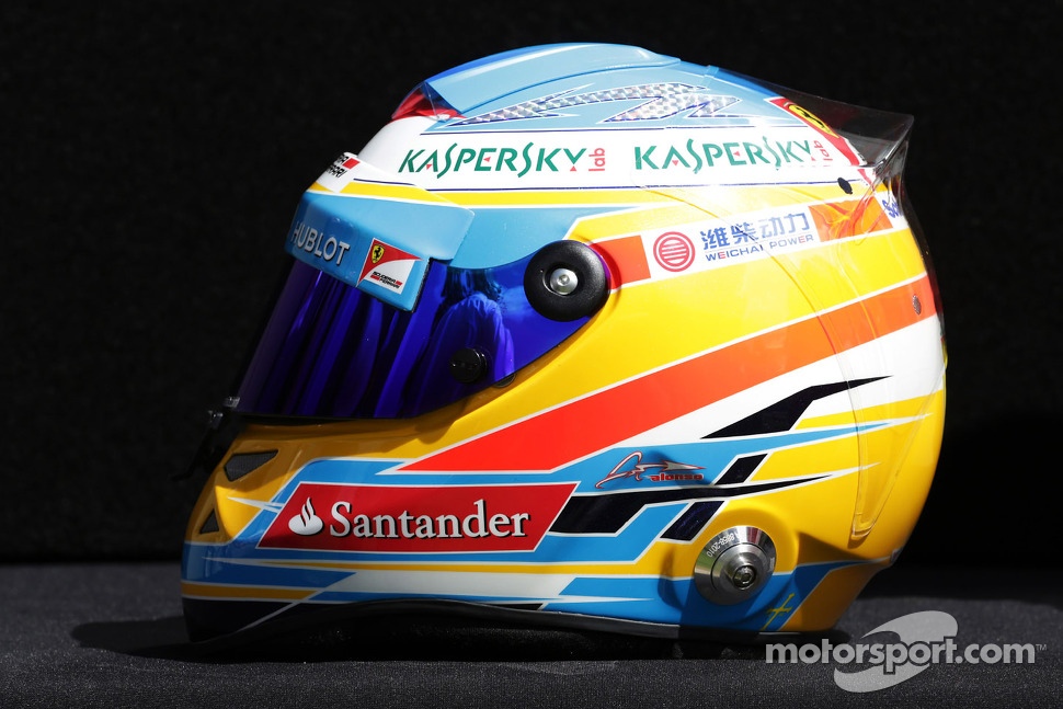 フェルナンド・アロンソ(フェラーリ): F1ヘルメットと フェルナンド・アロンソ(フェラーリ): F1ヘルメットと