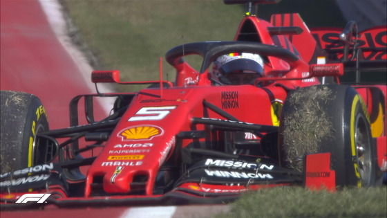 セバスチャン・ベッテル、リタイヤ:2019年F1アメリカGP