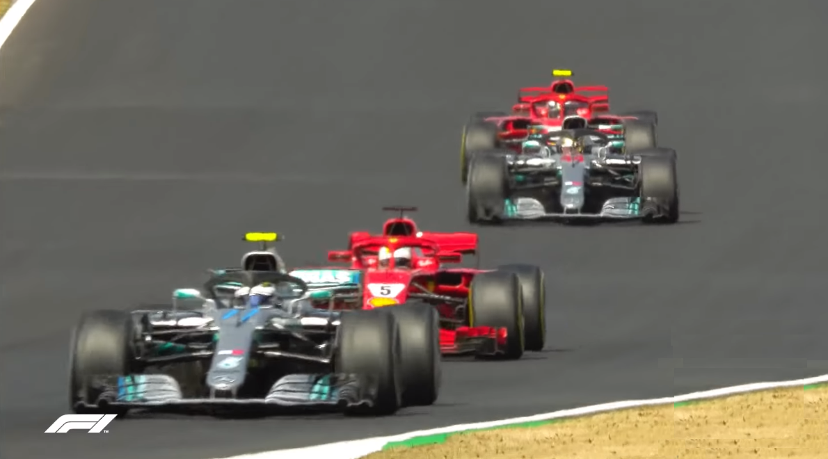 F1イギリスgp動画 メルセデスvsフェラーリ 4台の攻防 F1通信