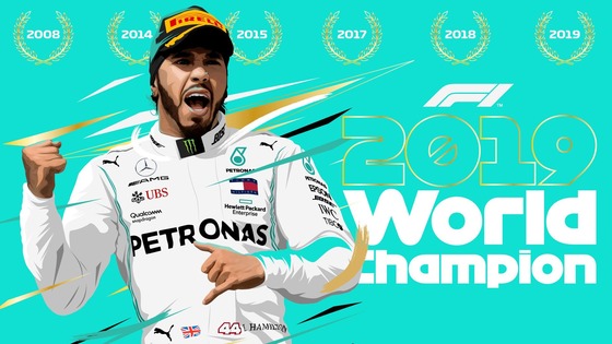 ルイス・ハミルトンのF1タイトル獲得年は2008年、2014年、2015年、2017年、2018年、2019年