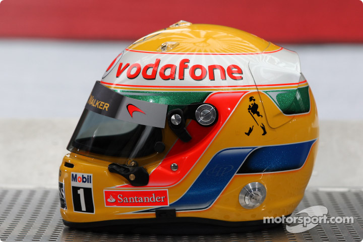 1/2 F1ヘルメット ルイス・ハミルトン 2011年 ブラジルGP仕様｜F1
