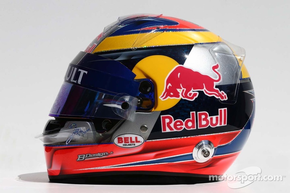 ジャン-エリック・ベルニュ （トロ・ロッソ）： F1ヘルメットとレーシングスーツ写真