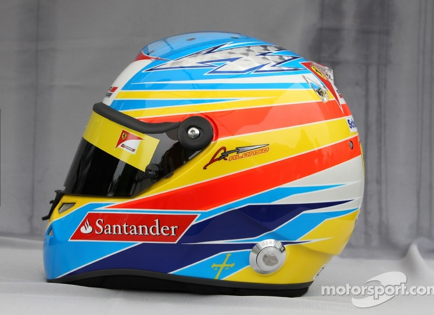 フェルナンド・アロンソ(フェラーリ): 2011年F1ヘルメット フェルナンド・アロンソ(フェラーリ): 2011年F1ヘルメット