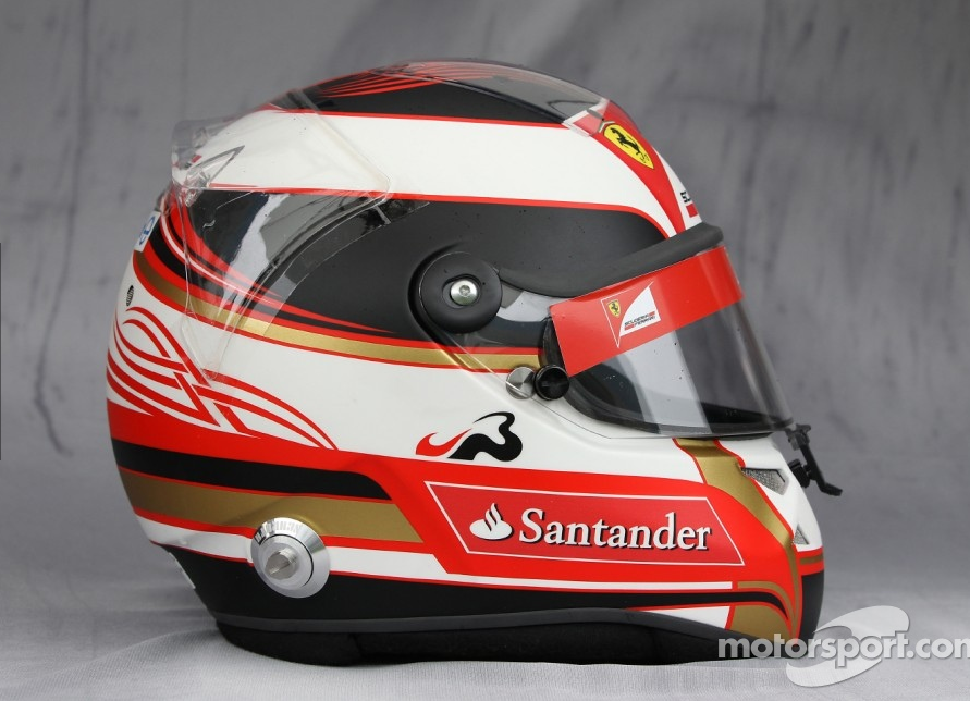 ジュール・ビアンキ（フェラーリ）： 2011年F1ヘルメット写真