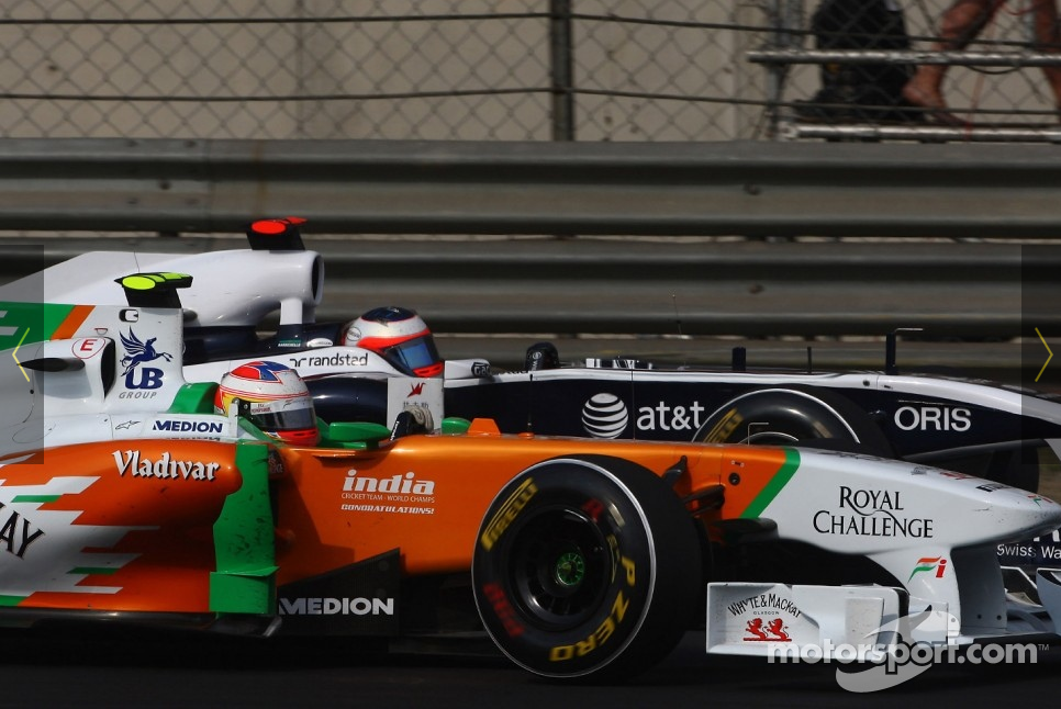 フォース・インディアVJM04 走行写真： F1中国GP 2011年4月 : F1通信
