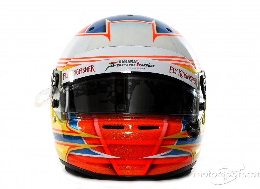 ポール・ディ・レスタ(フォース・インディア): 2012年F1ヘルメット写真