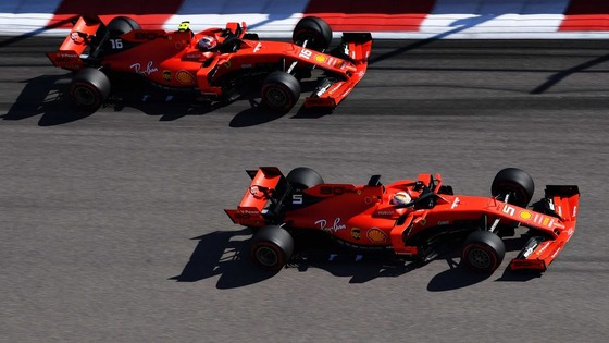 セバスチャン・ベッテルとシャルル・ルクレール(フェラーリ):2019年F1ロシアGP