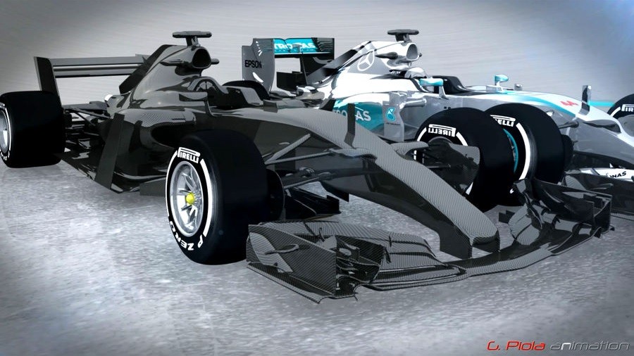 2017年F1マシン： タイヤ幅は45cm（18インチ） : F1通信