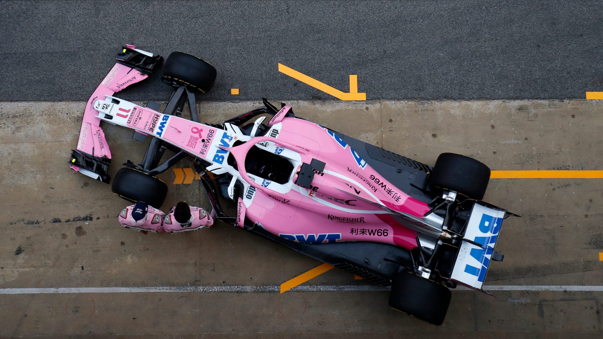 フォース・インディアVJM11 公開 画像10枚:フォース・インディア 2018年F1マシン発表