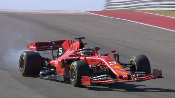 セバスチャン・ベッテル、バンプでリアサスが壊れる:2019年F1アメリカGP