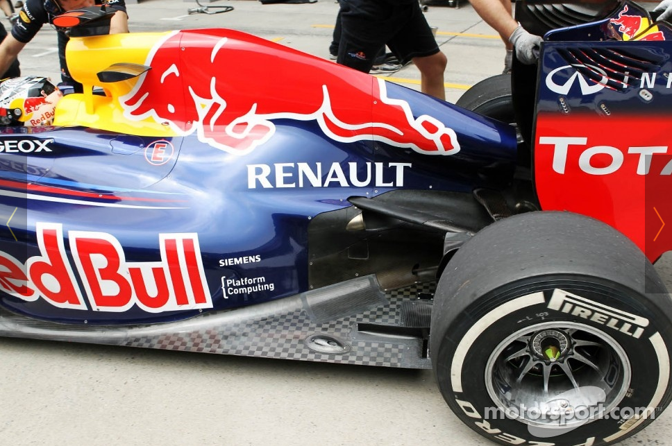 レッドブルRB8： 古い排気セットアップ : F1通信