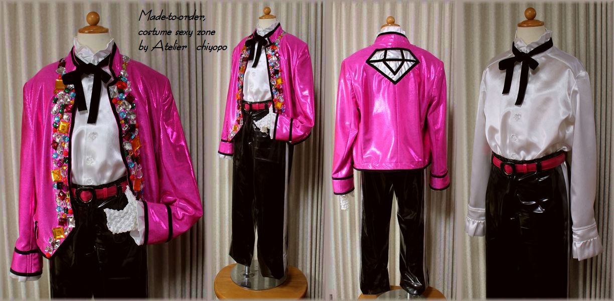 息子様に、セクゾン・Lady ダイヤモンドの衣装をオーダーメイド