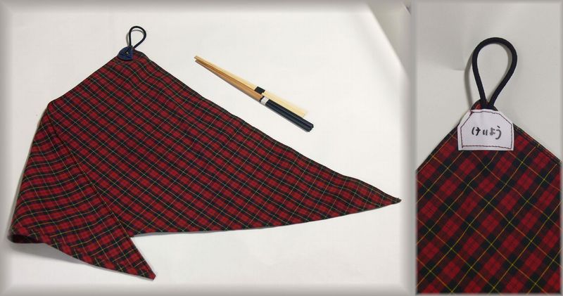 ハンカチでマイ箸袋を作る ミモザの花束 京都マロニエ通りから