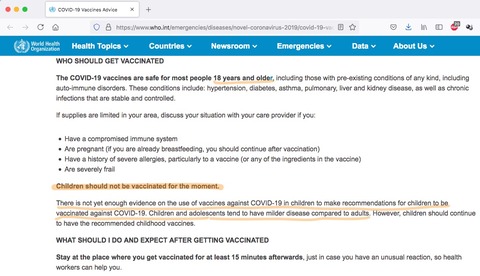 WHO-no-vaccines-for-kids
