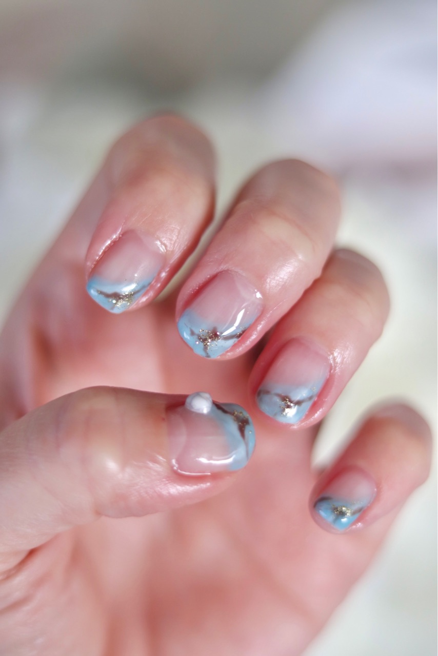 天然石風ターコイズネイル 簡単セルフネイル Marriage Life In Arizona アリゾナで国際結婚 Powered By ライブドアブログ