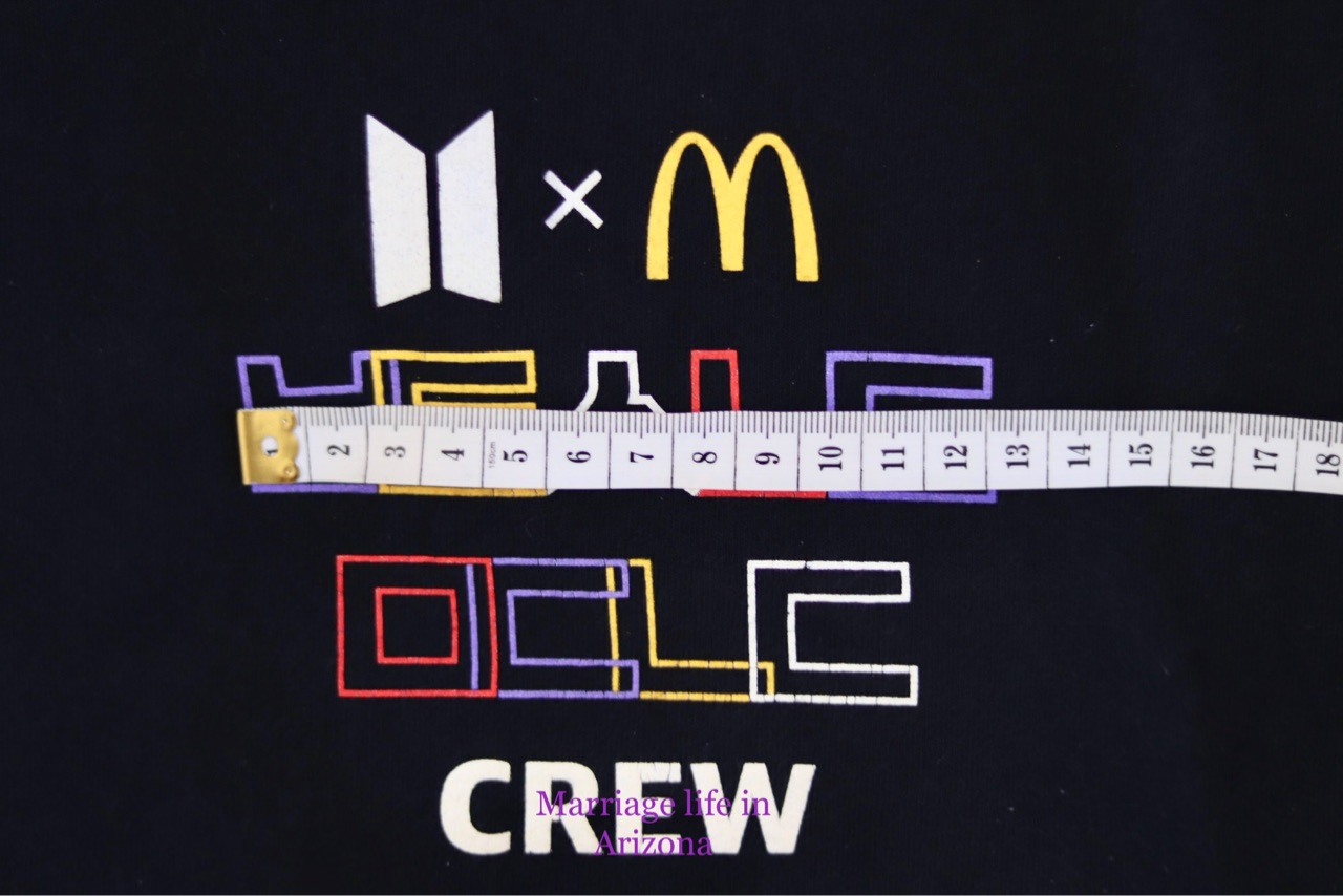 貴重 Btsとマクドナルドのクルーtシャツをいただきました 偽物が沢山出回ってるので 注意 Marriage Life In Arizona アリゾナで国際結婚 Powered By ライブドアブログ