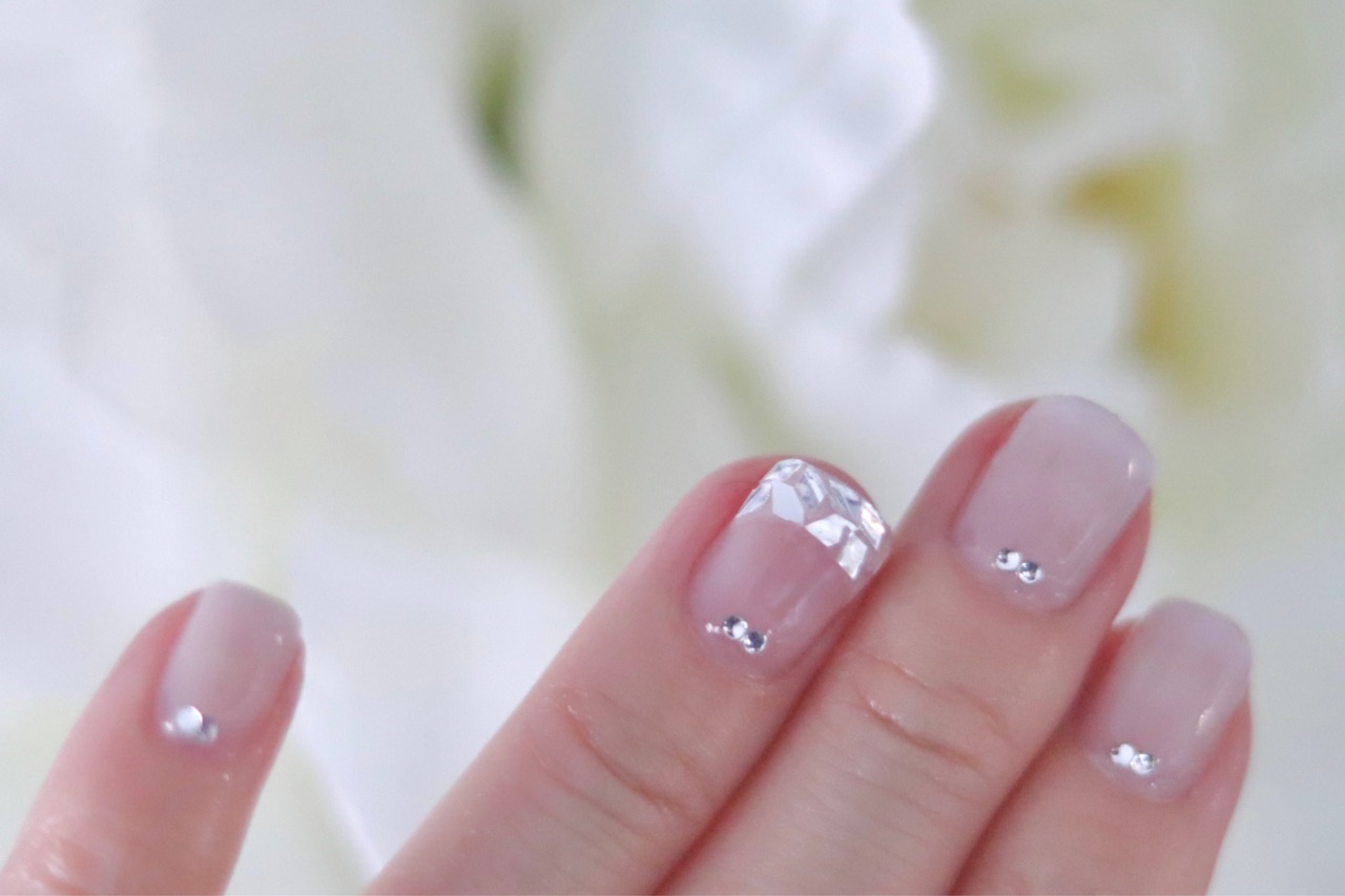 ただ並べるだけ 簡単 ガラスフレンチネイル セルフネイル Marriage Life In Arizona アリゾナで国際結婚 Powered By ライブドアブログ