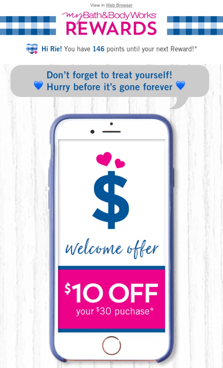 Bath and bodyworks rewards discount