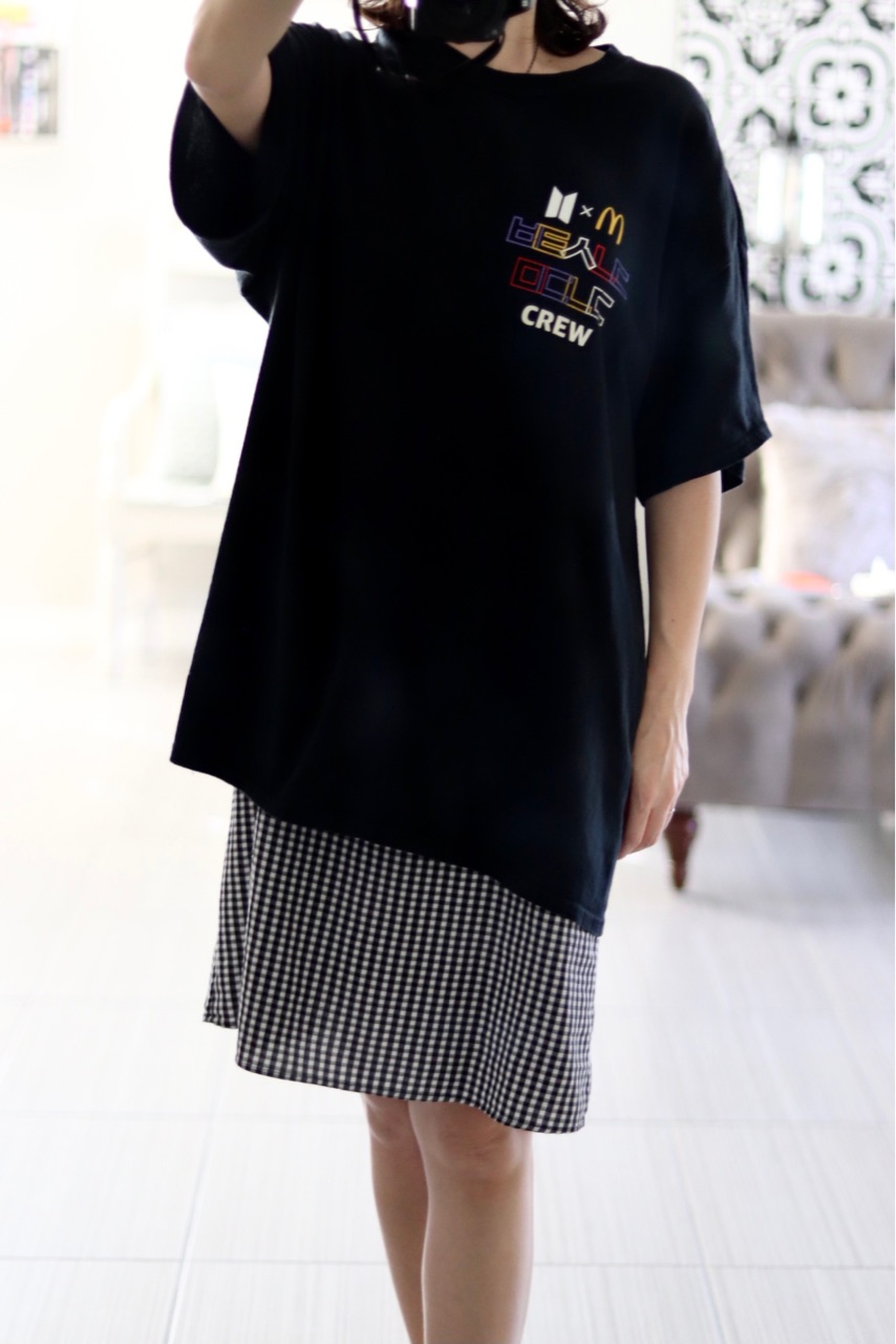 新品未使用 BTS マクドナルドコラボ CREW T-shirt 完売品 BTS Tシャツ 公式 McDonald's マック マクドナルド コラボ